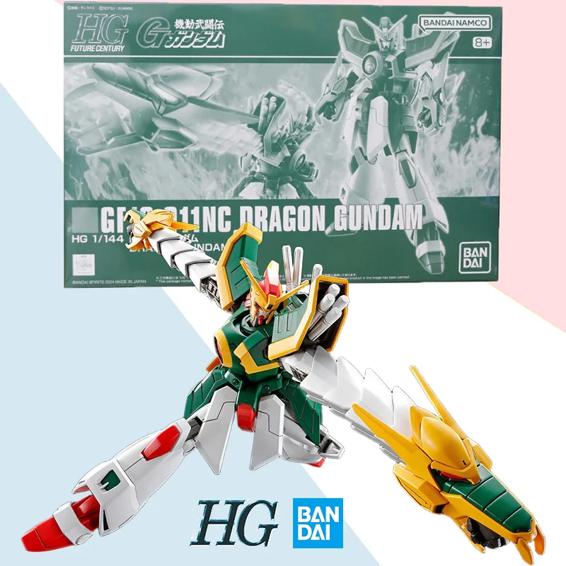 

Bandai genuine HG limited 1/144 GF13-011NC DRAGON GUNDAM anime action figure assembly model ornaments toys gift