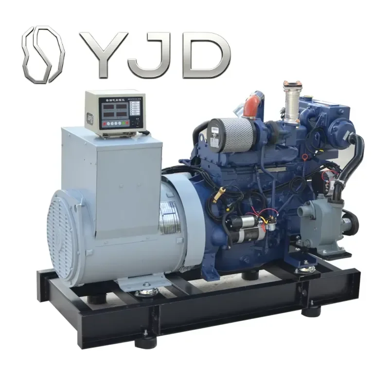 Hot Sale High Quality Engine Portable Power Generator Ship Boat Power Seawater Cooled 15kw 20kw 30kw 40kw Weichai