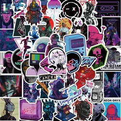 50 Stuks Harajuku Cyberpunk Y 2K Stickers Vintage Voor Diy Kids Notebook Bagage Motorfiets Laptop Koelkast Sticker Speelgoed Decor