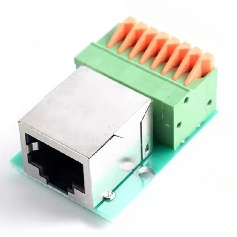 RJ45 Network Port Terminal Block Welding Free rj45 Data Adapter Board Wiring Harness Connector