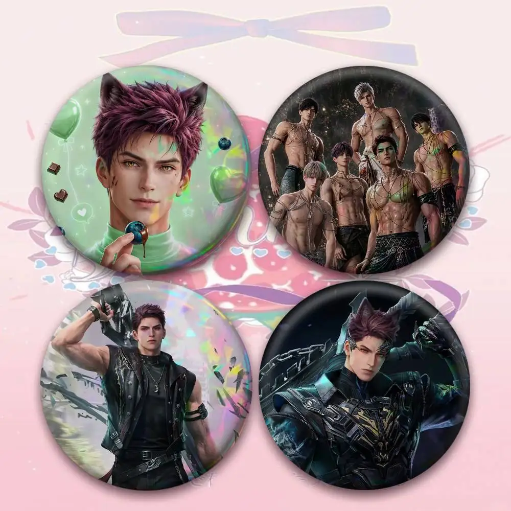 Valko L-Love and Deepspace Badge 25 32 44 58 75 mm Round Fans Collect Friends Gifts Brooch Souvenir