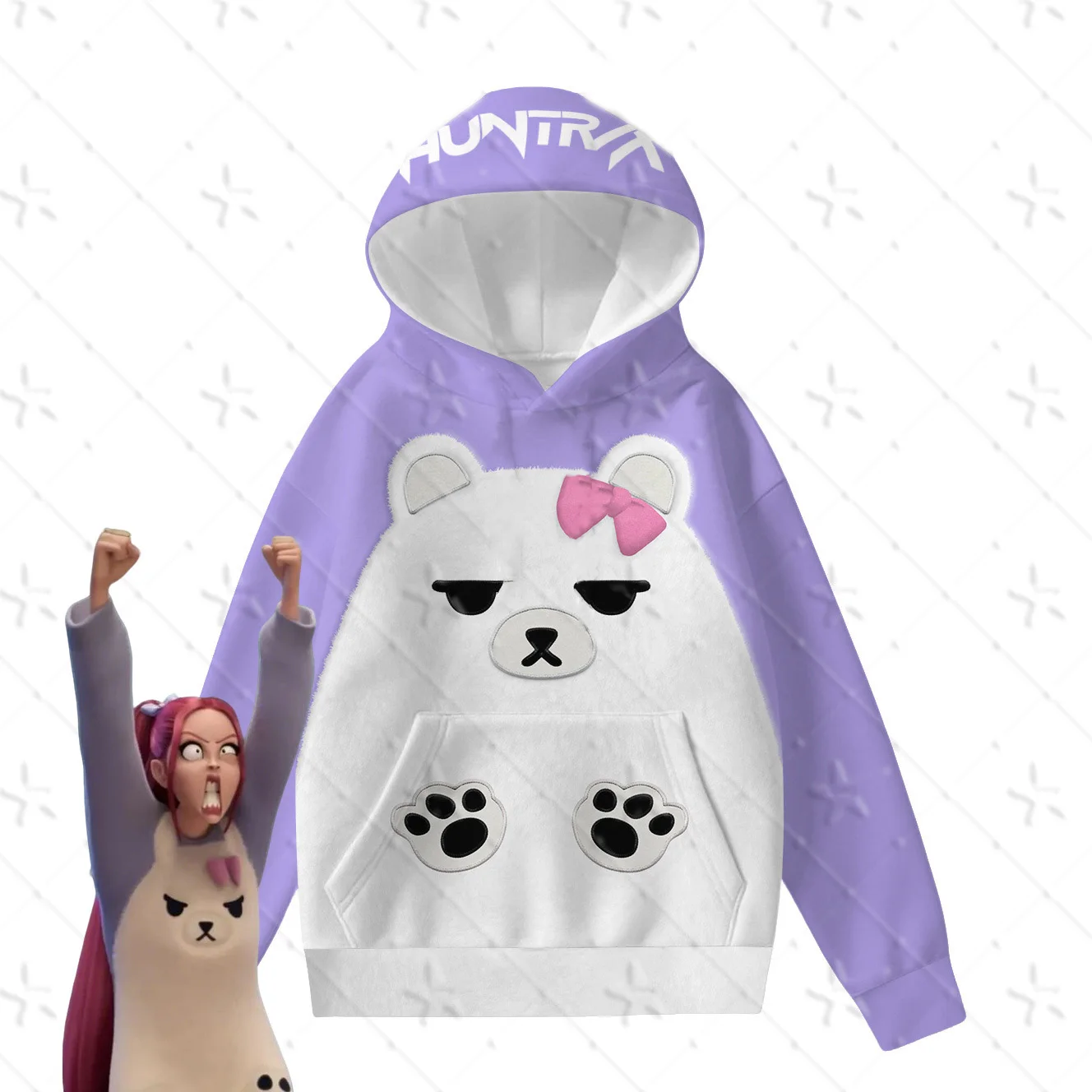 KPop شيطان الصيادين فيلم ساجا بنين طباعة هوديي البلوز موضة هوديس عادية الشارع خريف شتاء كم طويل سوداديرا هوديس