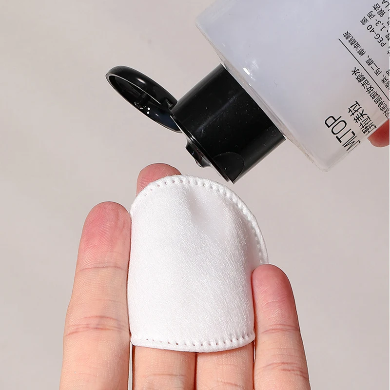 100/400 個コットンパッド使い捨てクリーンコットンフェイスマニキュアリムーバーラウンドソフトフェイスクレンジングリムーバーメイクアップコットンパッド