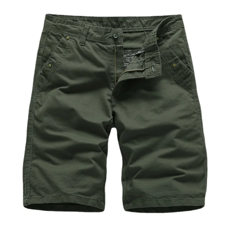 

Summer Breathable Cotton Cargo Shorts Mens Fashion Multi-pockets Twill Work Shorts Hiking Tactical Short Pants Outdoor