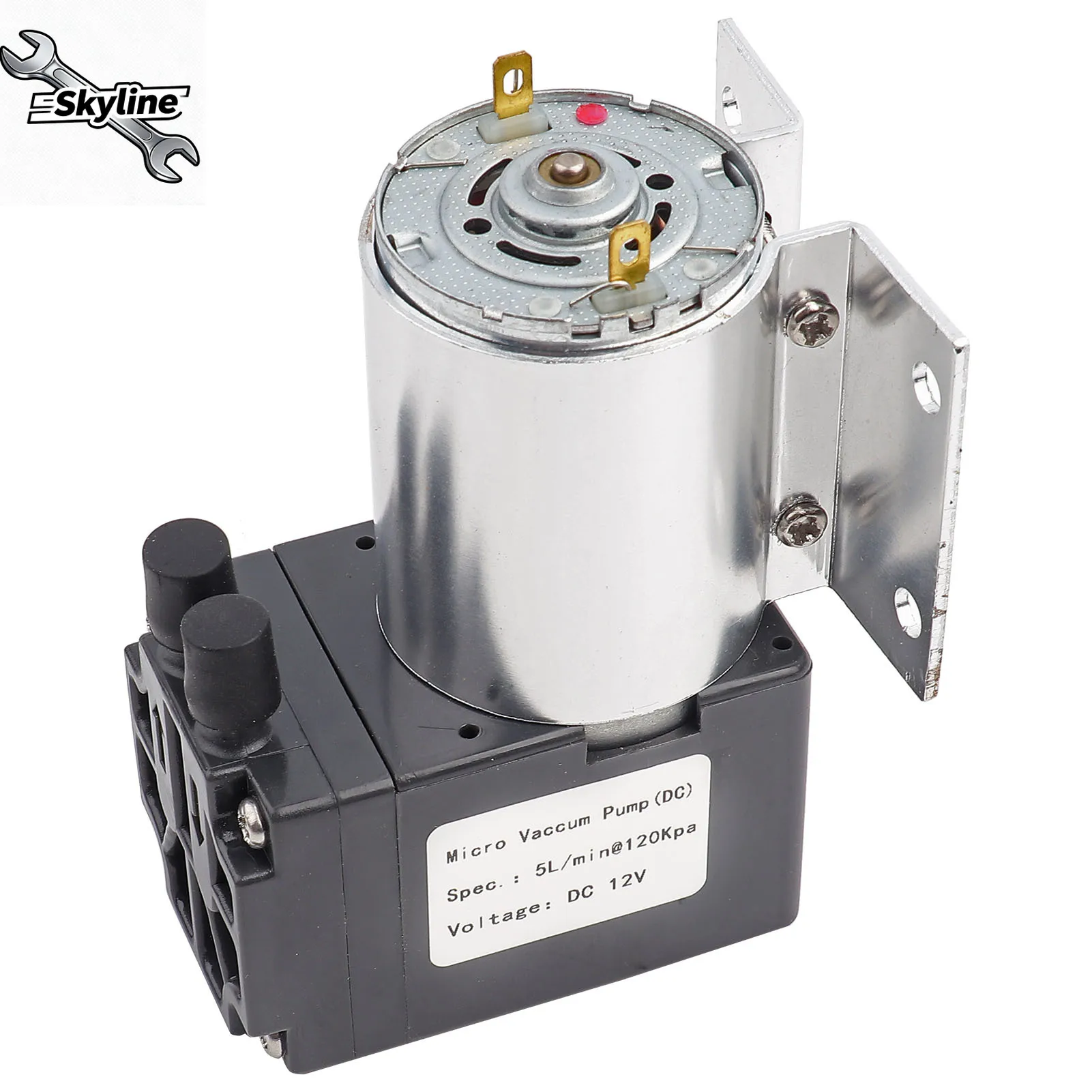 

Мини-вакуумный насос постоянного тока 12 В, 5 л/мин, 120 кПа, вакуумный всасывающий насос отрицательного давления с держателем