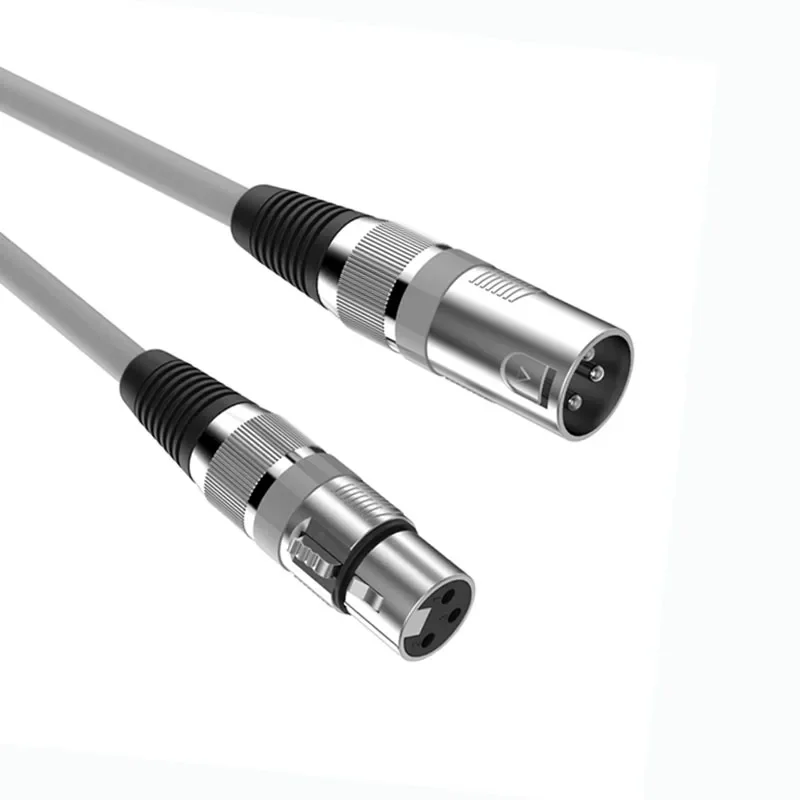 XLR Cable Male To Female M/F 3Pin OFC Audio Cable Foil+Braided Shielded for Microphone Mixer Amplifier 1m 2m 3m 5m 10m