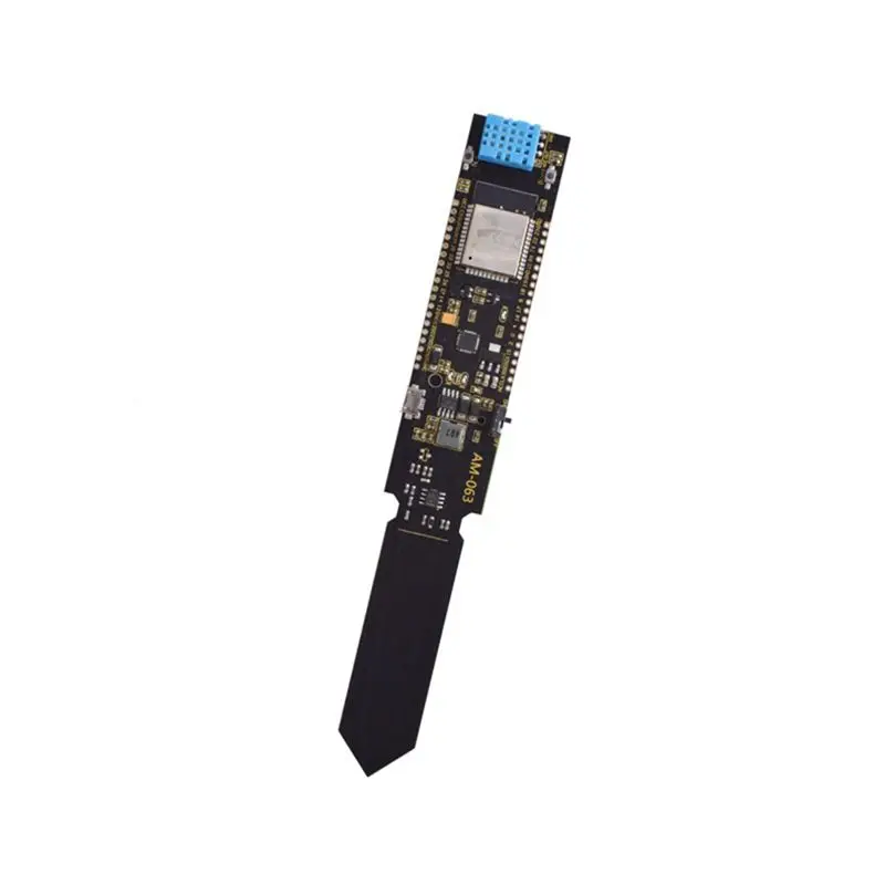 Y47A Bluetooth WiFi Module with 18650 Battery Holder Soil Temperature Humidity Sensor for Smart Garden Remote Monitor