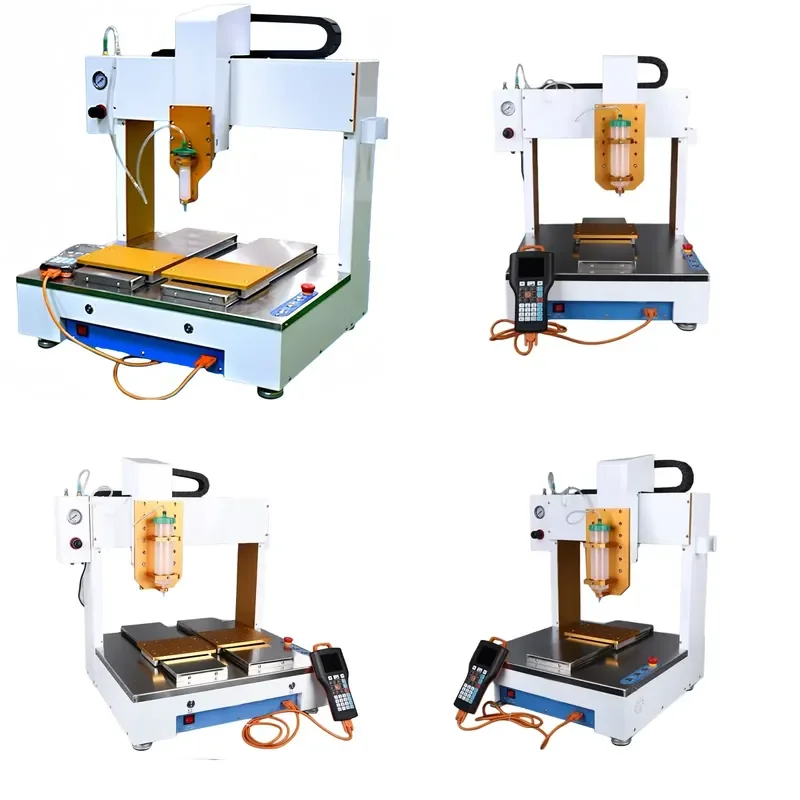 for dispensing robot three axis filling desktop pump silicone epoxy resin UV glue dispensing machine automatic paper wood