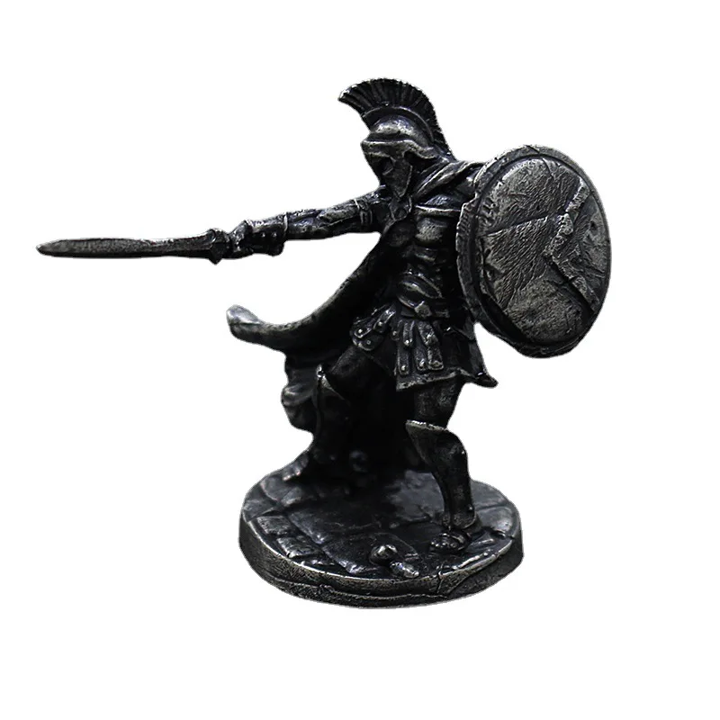 19 styles of  Ancient Spartan Rome Soliders Figurines Miniatures Vintage Metal Soldiers Model Statue Desktop Ornament Gift
