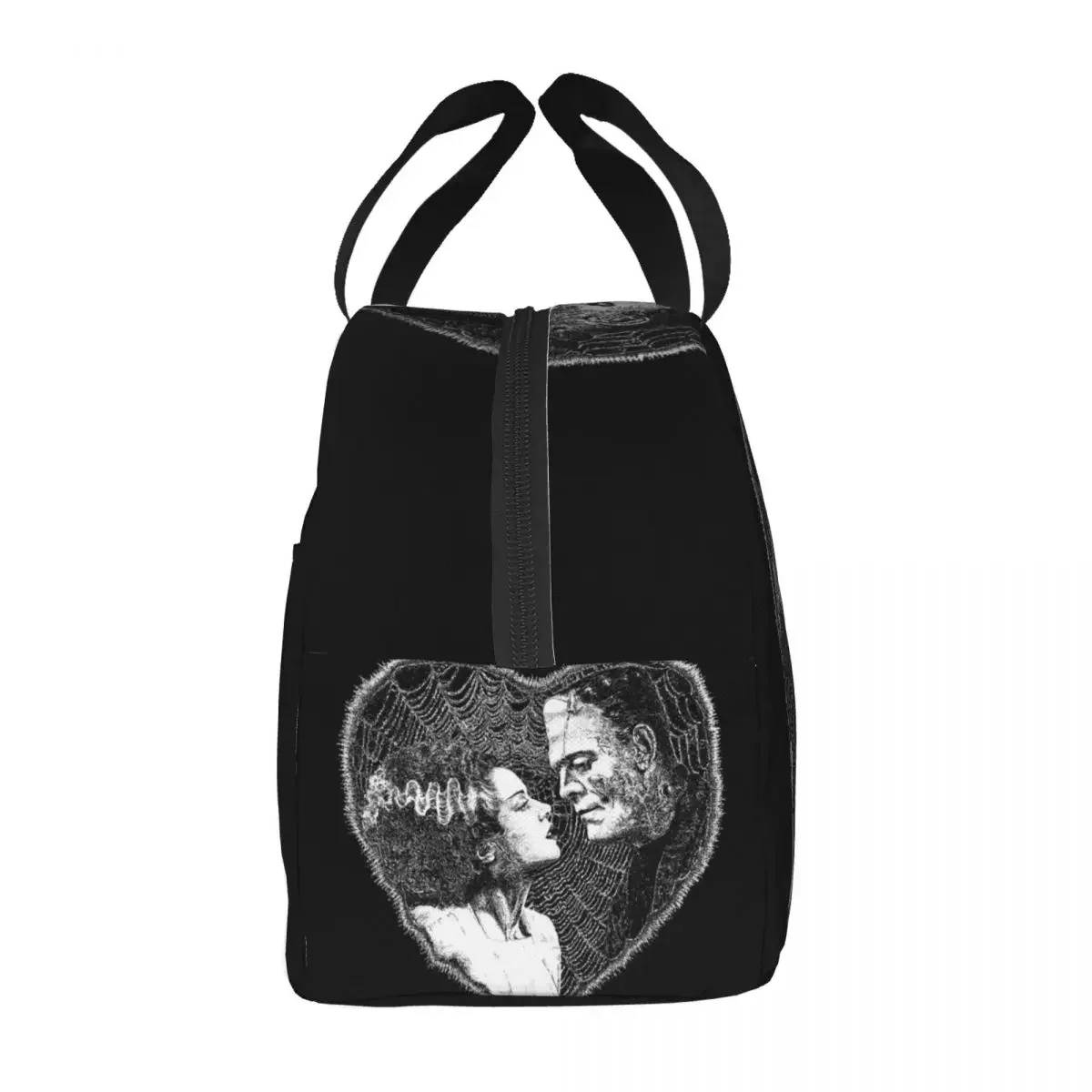 Bride Of Frankenstein Lunch Box for Women Waterproof Halloween Horror Film Cooler Thermal Food Insulated Lunch Bag Picnic Bags