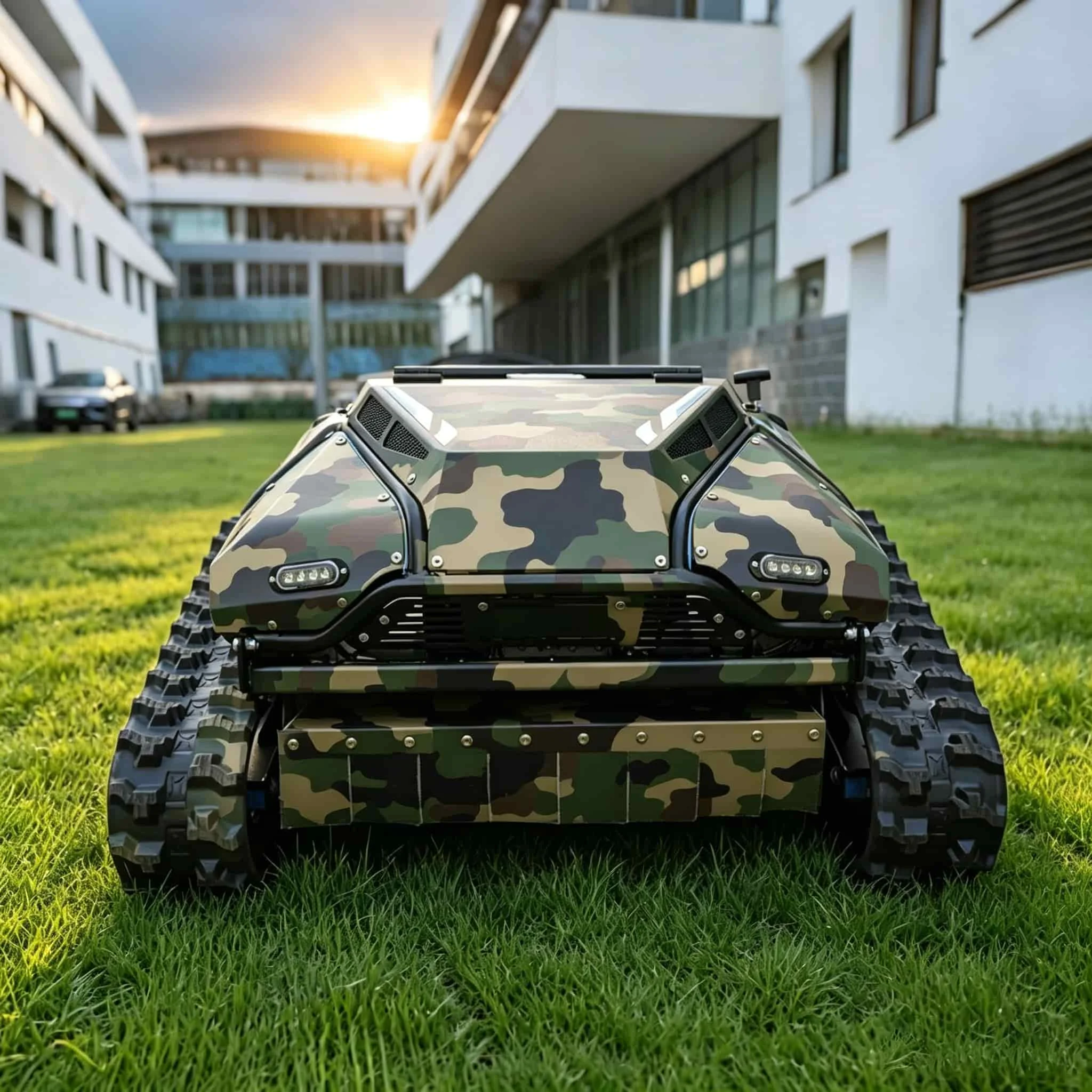 SAG-600 Factory Direct Customized Low Price Precise Remote Control Slope Crawler Lawn Robot Remote Control Lawn Mower