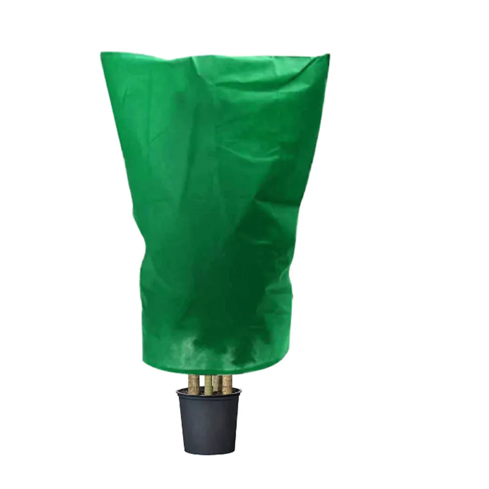 

Winter Plant Cover Cold-Proof Frost-Proof Drawstring Design Nonwovens Protector for Garden Greenhouse 120x180cm