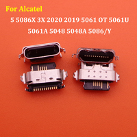 10-100PCS for Alcatel 5 5086X 3X 2020 2019 5061 OT 5061U 5061A 5048 5048A 5086/Y Type C Micro USB Jack Charging Port Plug Dock