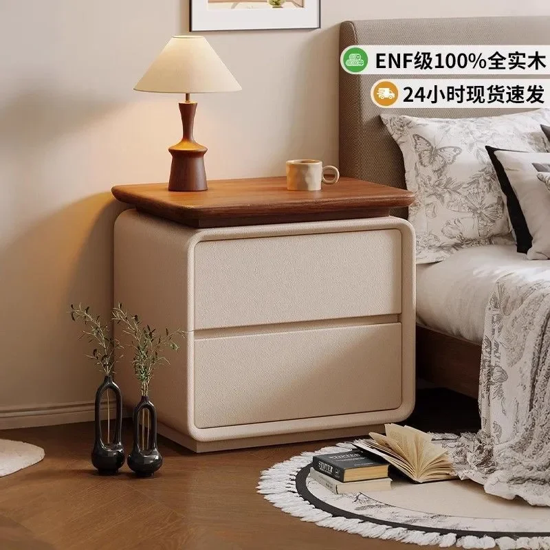 nouvelle-table-de-chevet-2025-en-bois-massif-petite-style-medieval-creme-luxe-leger-haut-de-gamme-armoire-de-rangement-pour-chambre-a-coucher-et-usage-domestique