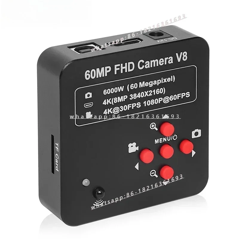 Limited Offer Microscope USB Interface Camera 2-in-1 4K Image Quality 60 Megapixel HDMI Industrial Camera 60FPS/frame,