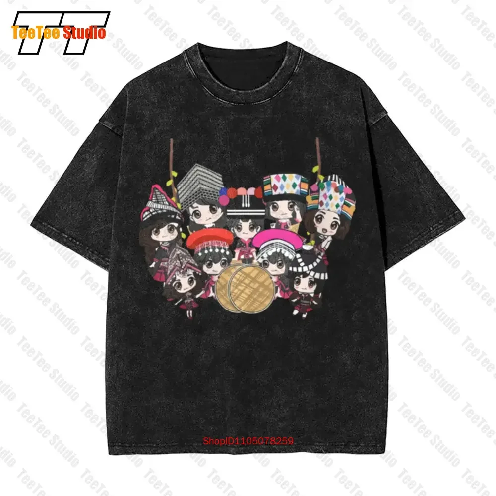 9 Hmong Girls Vintage Oversized T-Shirt U1K5