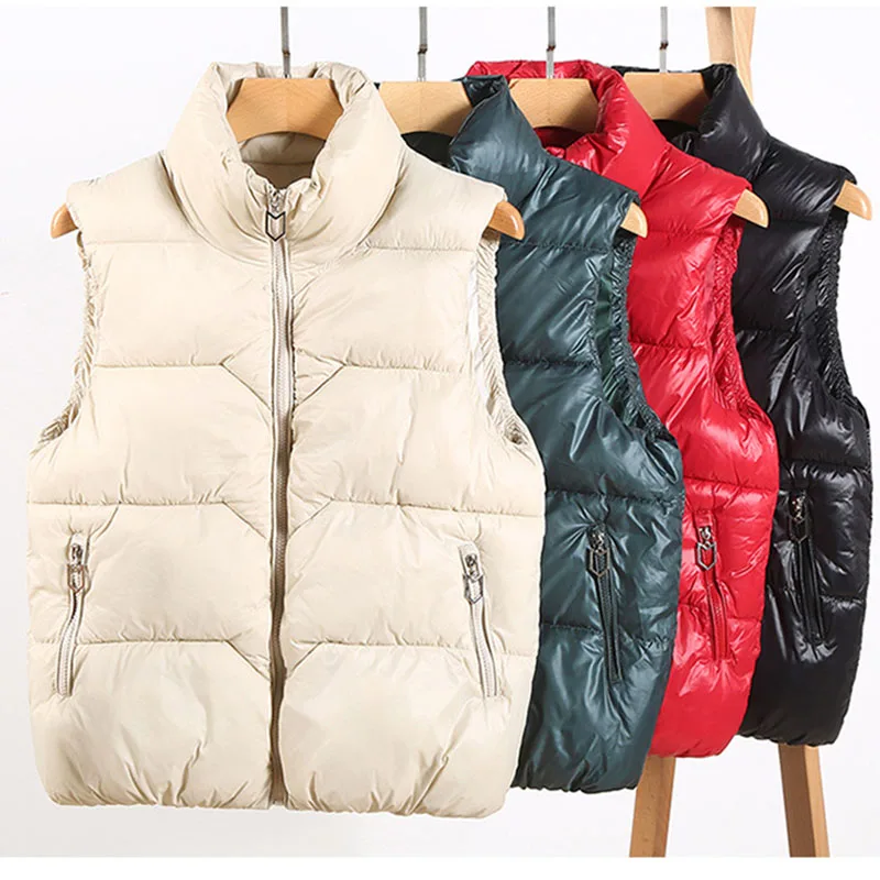 

Waistcoat Women Sleeveless Parker Loose Leisure Women Vest Nice Autumn Winter New Down Cotton Vest Coat Fashion Women Vest F551