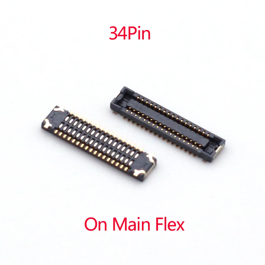 5 قطعة 40pin Lcd FPC موصل لسامسونج غالاكسي A50s A507F A507 A5070 عرض شاشة التوصيل على اللوحة الأم 34pin