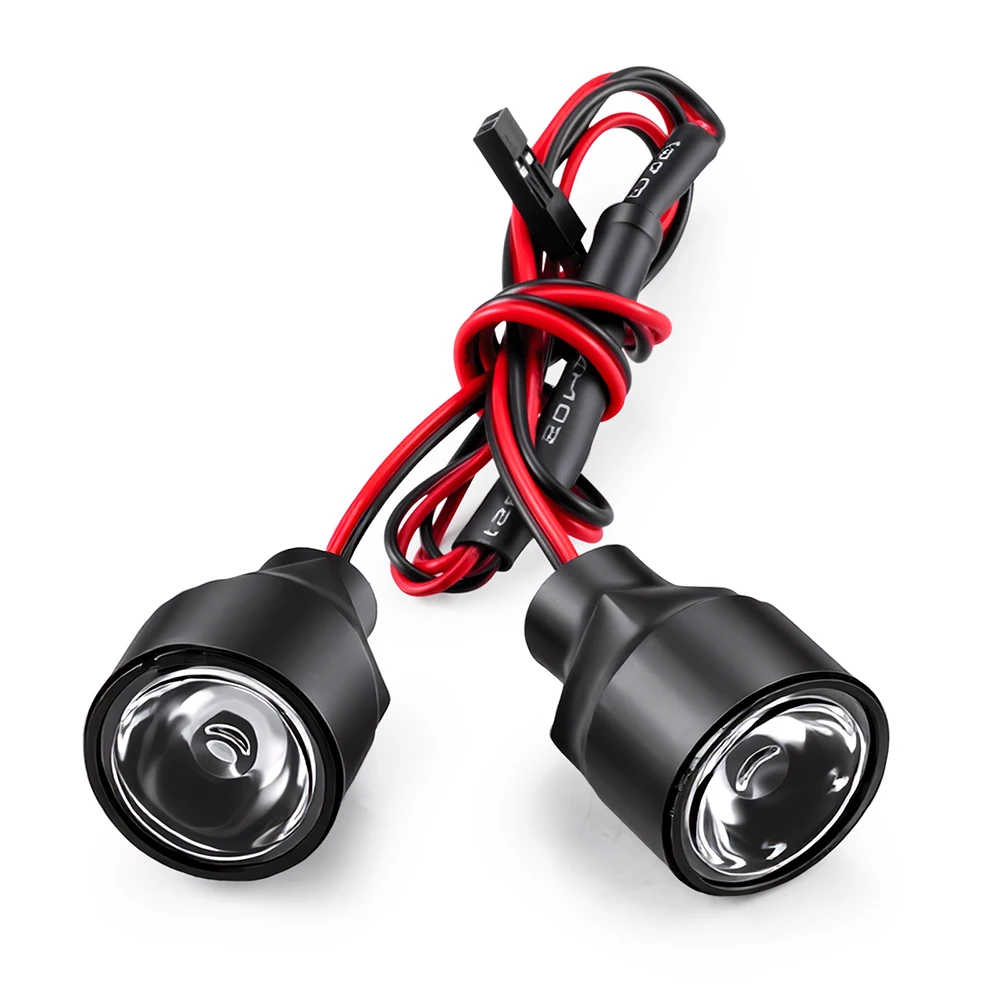 AXSPEED Universal 1W 3W White Head Led Light Flashing Headlight for Axial SCX10 TRX-4 1/10 RC Model Drift Car Accessories