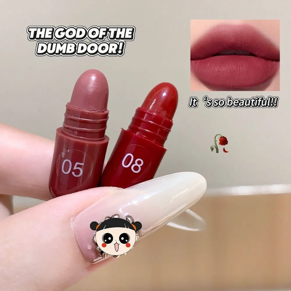 Mini 8 Colors Pill Lipstick Set Non-Sticky Texture Velvet Matte Capsule Lipsticks Long Lasting Waterproof Lip Gloss Gift Giving