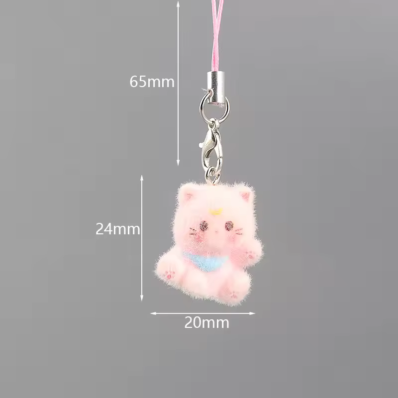 Fluffy Alpaca Elk Capybara Animal Keychains Resin Cartoon Lovely Funny Garlic Goose 3D Doll Pendant Bag Box Car Key Ring Jewelry - Image 14