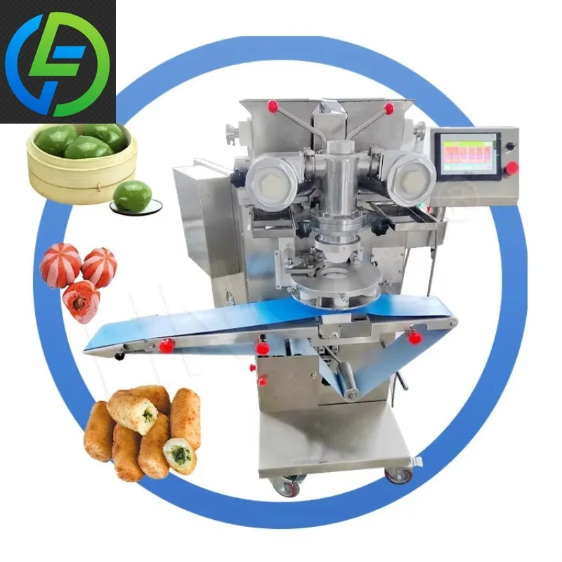 Automatic Encrusting Machine Stuffed Pastry Making Machine For Mooncake Mochi Production Customized
