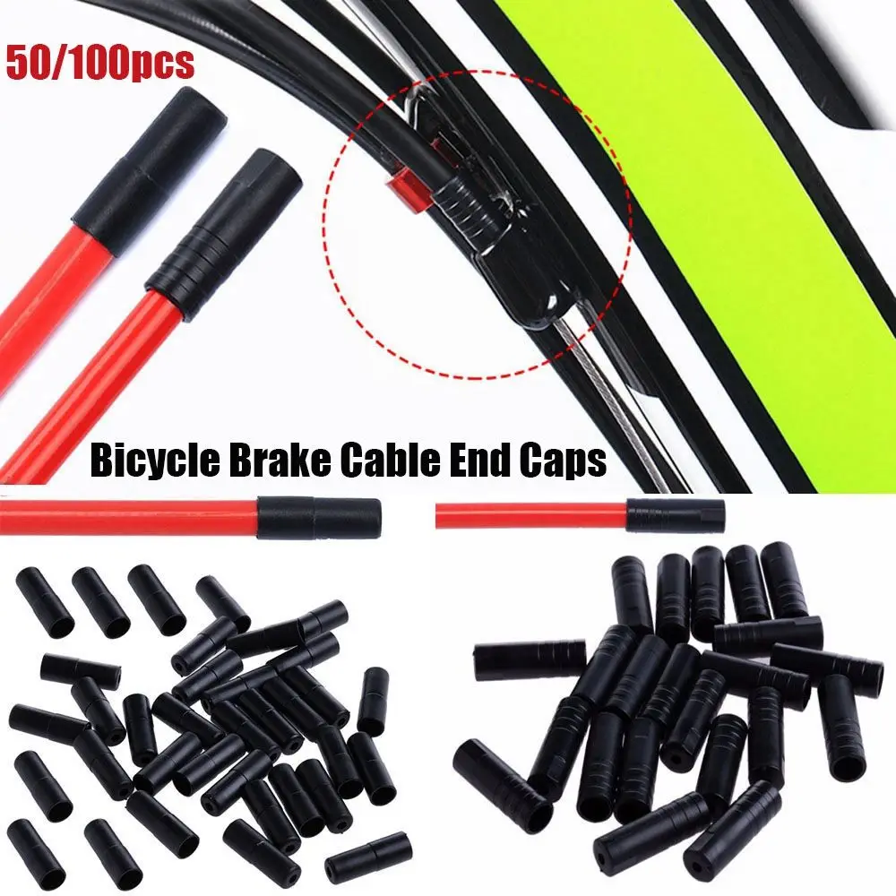 

50/100pcs High quality MTB Bike Accessories Plastic Outer Cable Cover Caps Tips Crimps Bicycle Brake Gear Shift/Brake Cap