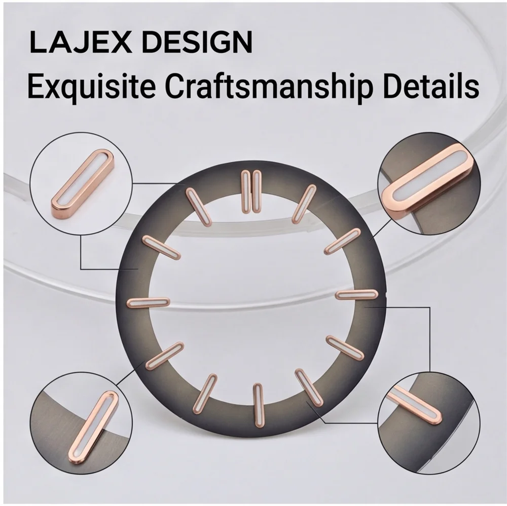Supports Custom Personalized Watch Faces With Your Own Logo 31mm Transparent Skeleton Starry Sky Dial Suitable For NH70 Movement