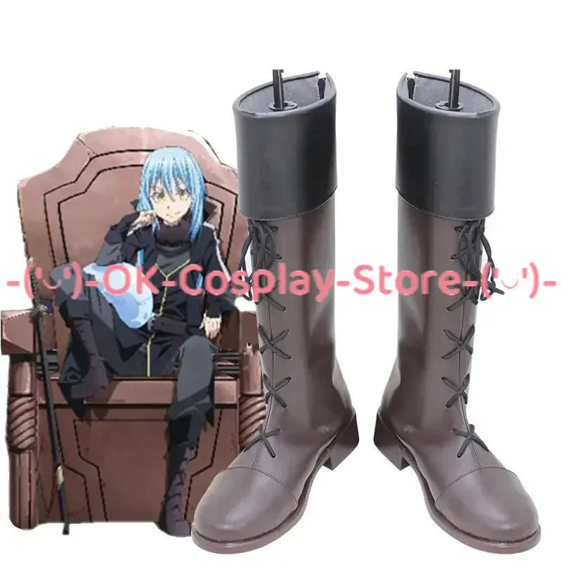 Rimuru Tempest Cosplay Shoes Halloween Carnival Boots Cosplay Props PU Leather Shoes Custom Made