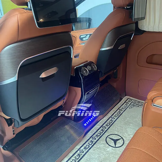 Original Peach Wood Pattern Table Panel for Mercedes Benz Vito V-Class Automotive Internal Modification Dash Kits Installation