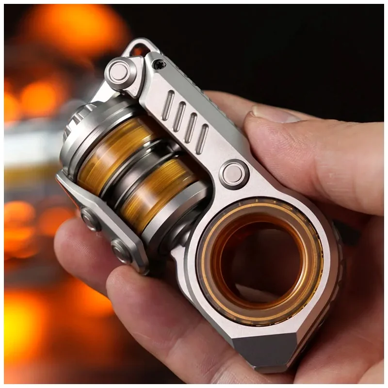 EDC Metal Fidget Slider Fidget Spinner for Stress Relief Tuning Fork Magnetic Push Egg Antistress Toy Adult Mens Birthday Gift
