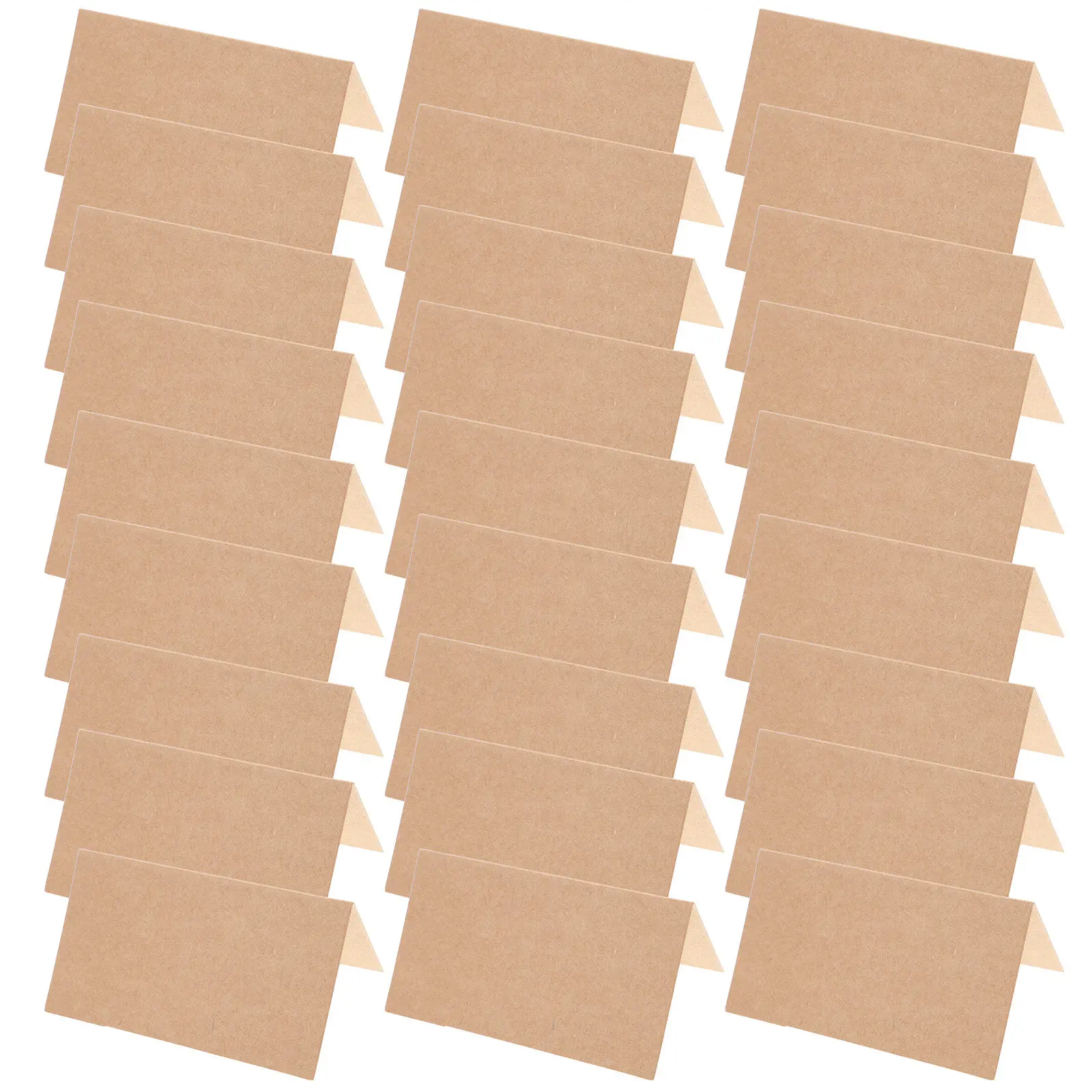 

35Pcs Premium Kraft Paper Desktop Name Display Cards Retro Chic for Christmas Thanksgiving Easter Picnic Table Numbers Greeting