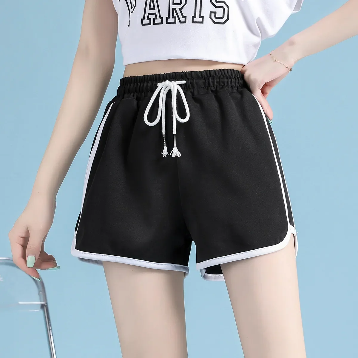 Dames atletische shorts zomer hoog getailleerde ademende yoga lounge casual 3-inch gymshorts