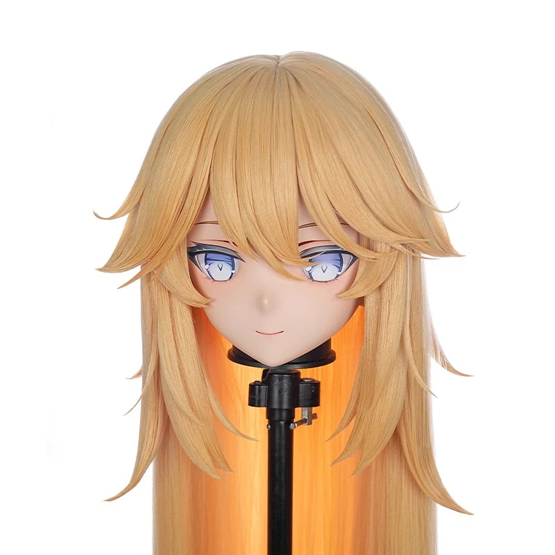 Handmade Full Headband Lock Female/Girl Resin Kig Mask Anime figures Cosplay Japanese Anime Role Play Kigurumi Doll Mask