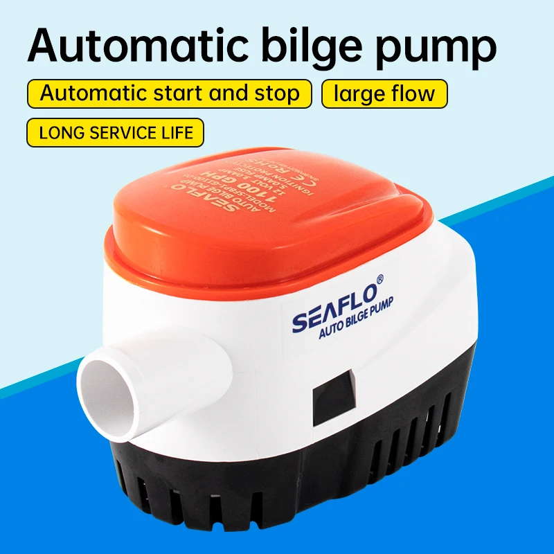 Meerwasser pumpe kleine Bilgen pumpe 12 v24v Yacht Entwässerung schnelles Boot DC Tauch pumpe Bilge automatische Entwässerung pumpe