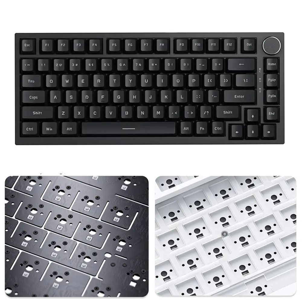 

Новая игровая клавиатура AK820, 82-клавишная механическая клавиатура с RGB-подсветкой, бесшумные механические клавиши, офисная игровая клавиатура