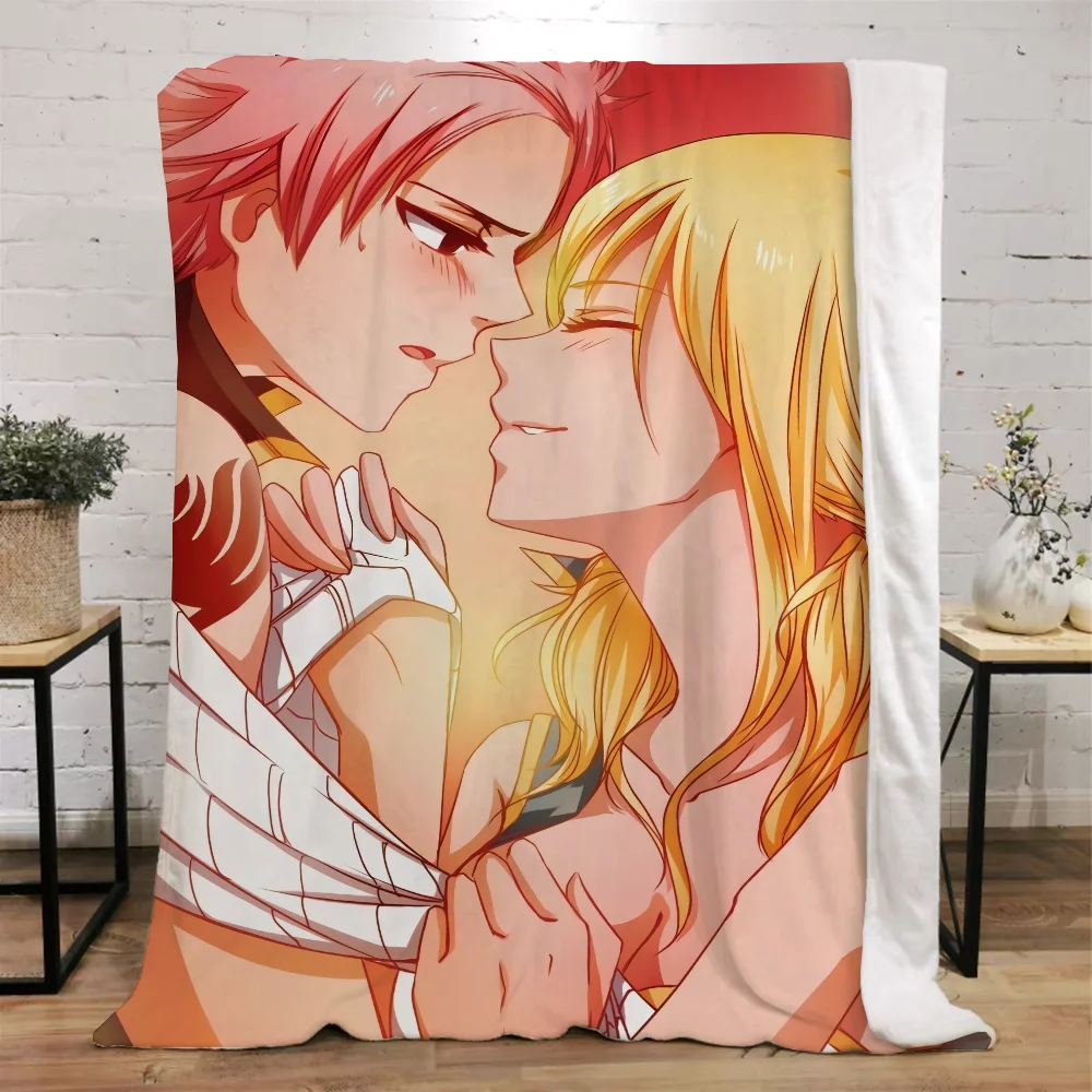 Fairy Tail Coral Fleece Blanket King Size Fluffy Soft Blankets and Throws Luxury Bedding Knitted Plaid Bed Throw Home Interior