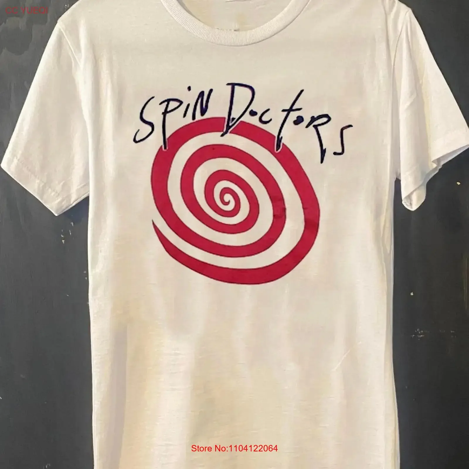 Spin Doctors Red Logo Classic White T Shirt All Size S 5Xl HH540 vintage Washed Comfortable Unisex Stretched Soft Casual