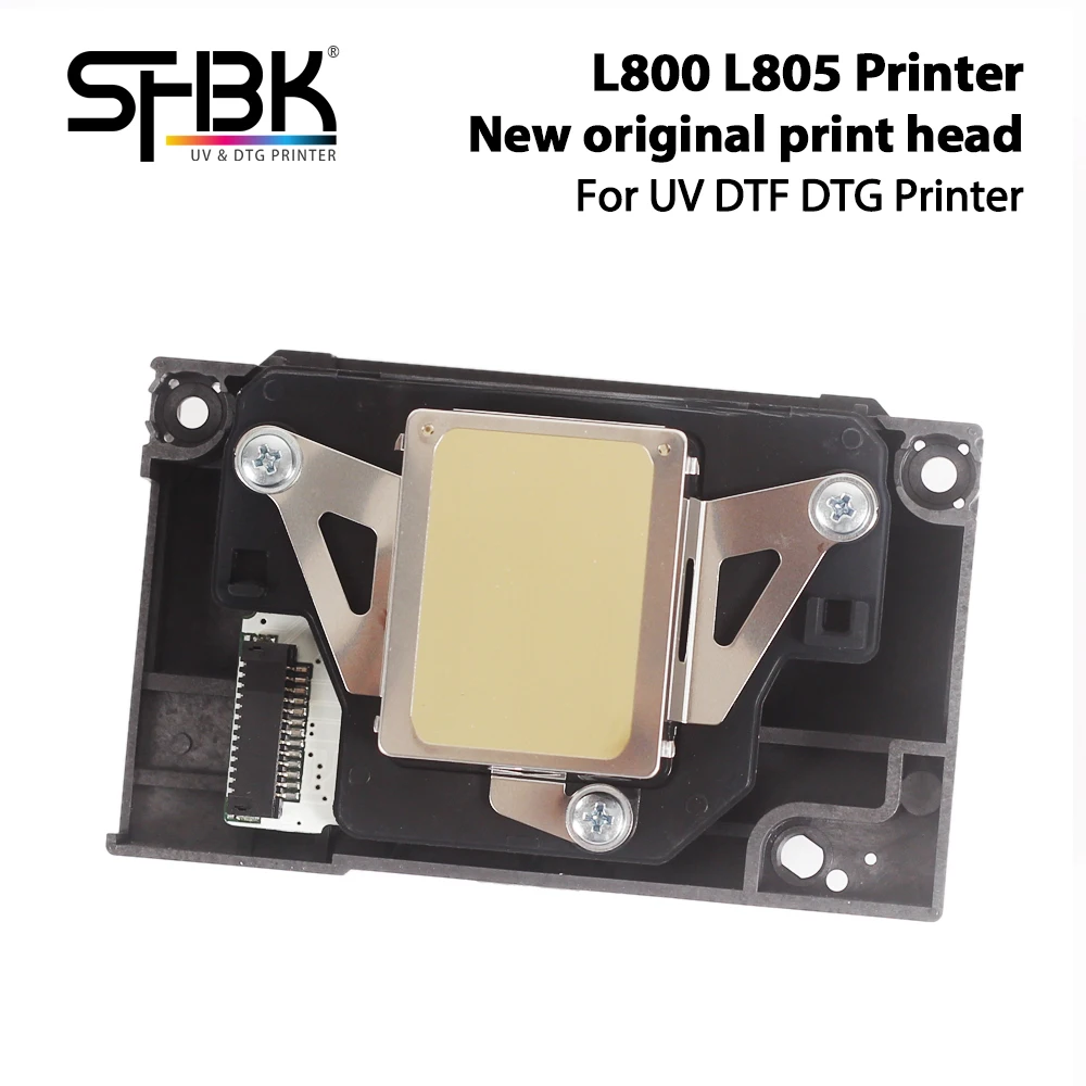 100% Nowa, oryginalna głowica drukująca do drukarek Epson L800 L801 L805 r330 T50 P50, do drukarek A4 UV DTF DTG, głowica drukująca do drukarek płaskich i rotacyjnych, dysza.