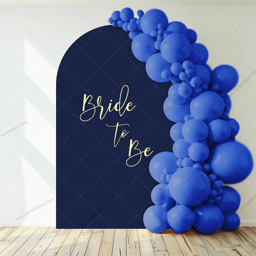 

Navy Blue Arch Backdrop Cover Wedding Bridal Shower Engagement Party Photo Arch Background Decor