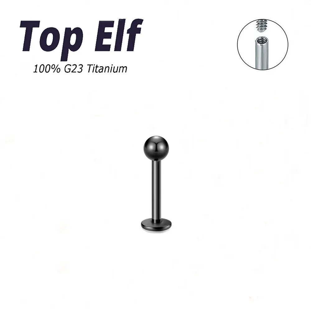 ASTM-F136 Titanium Tragus Piercings Labret Stud Lip Rings Piercing Oreja Cartilage Earring 18G 16G Labret Body Jewelry