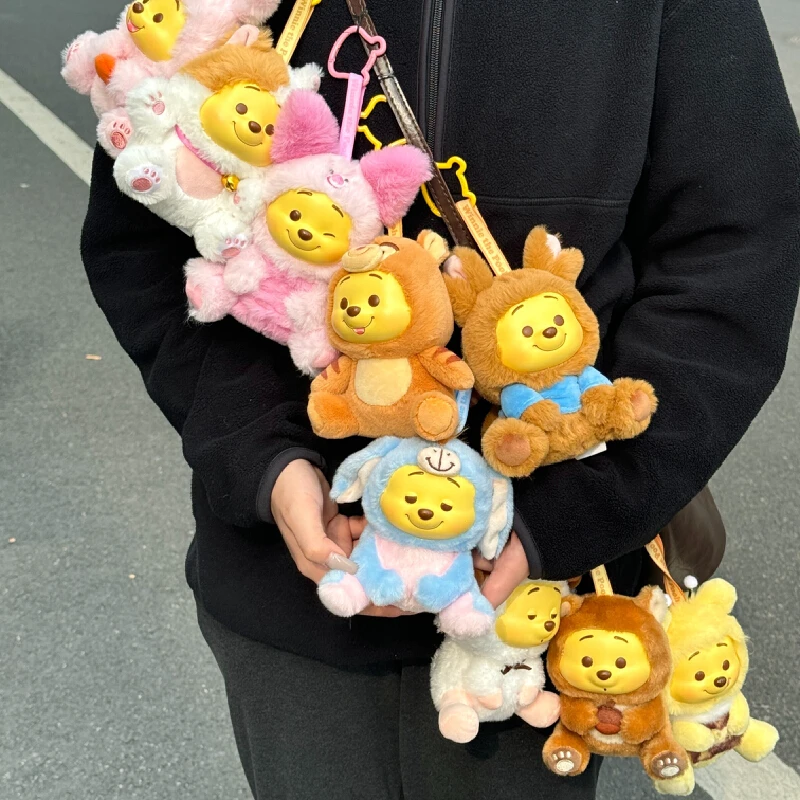 ويني ذا بوه المشاغب سلسلة الحفلات صندوق أعمى قطيفة لطيف عروسة كارتون قلادة الإبداعية سطح المكتب الديكور صندوق مفاجأة هدية