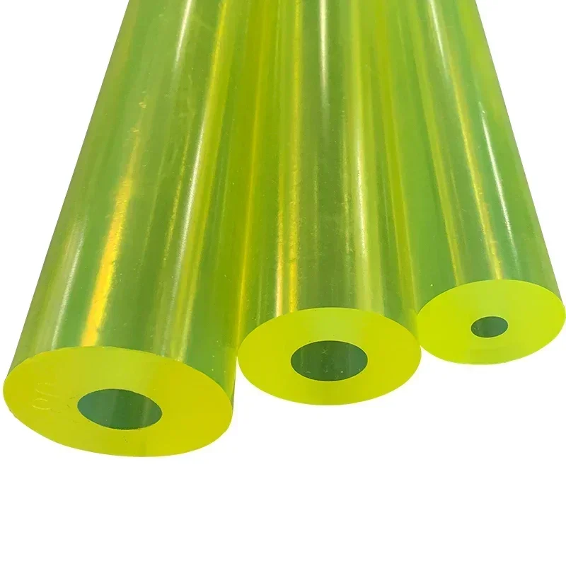 Polyurethane Hollow Rod Gaskets PU Plastic Pipe Bar Shock Absorber With Outer Diameter 16~70mm Inner Hole Aperture 6~40mm