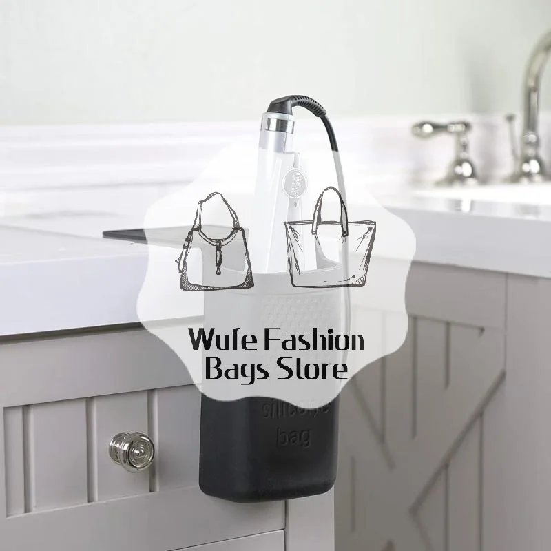 Silicone Storage Bag For Curling Iron Straightener Anti Hot Suction Cup Hanging