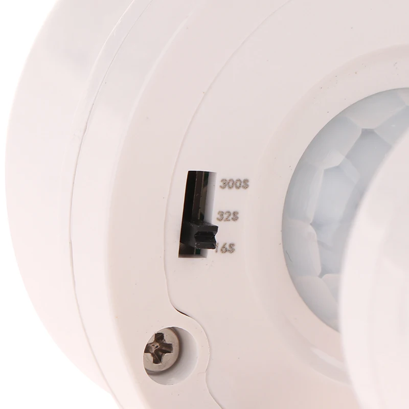 

1 шт. Держатель-адаптер для лампы E27 с датчиком движения 360 градусов, AC85-265V, с задержкой включения