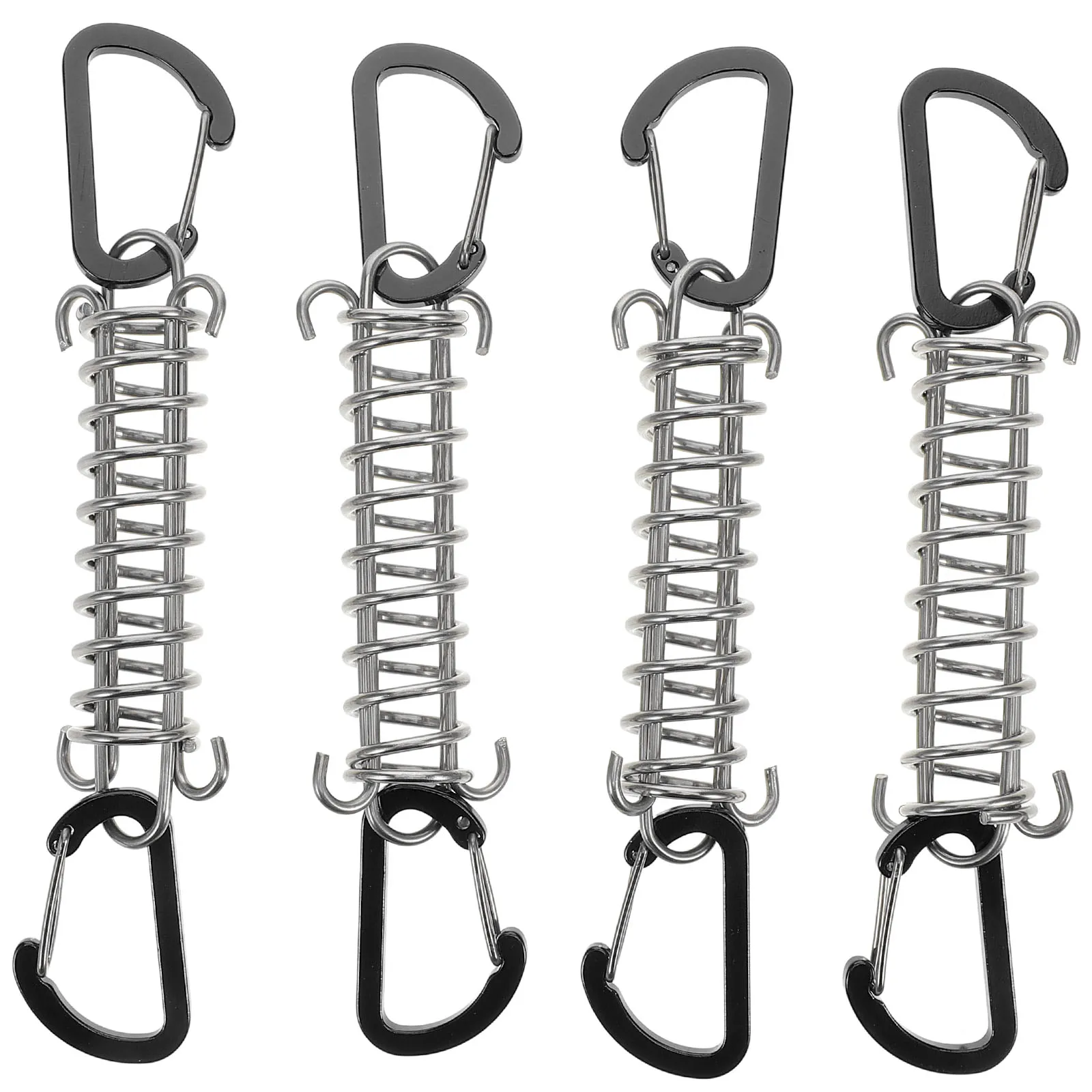 

4 Pcs Tent Wind Rope Buckle Camping Canopy Fixing Spring Multi-function Tensioner Awning Tensioners Spiral