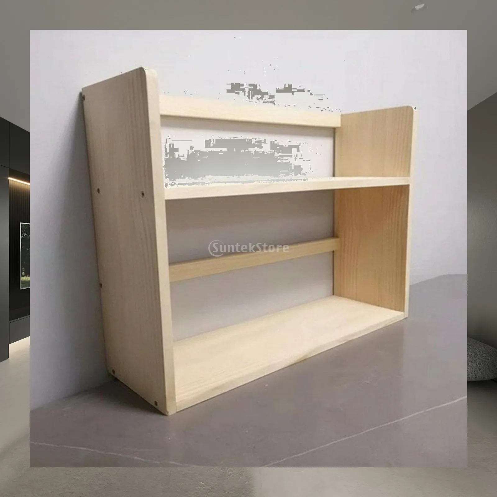 Multi Layer Desktop Bookshelf Wooden Study Organizer Furniture for Children’s Desks and Living Room Storage