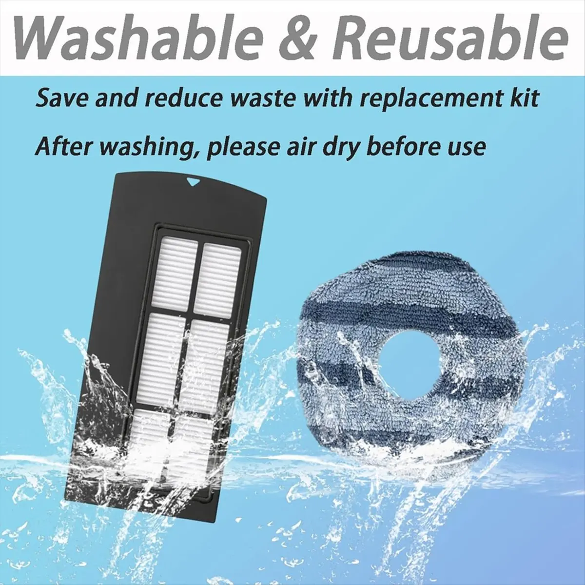 

[A25M] Для пылесоса Eufy Clean X9 Pro, боковая щетка, фильтр Hepa, швабра, запасные части