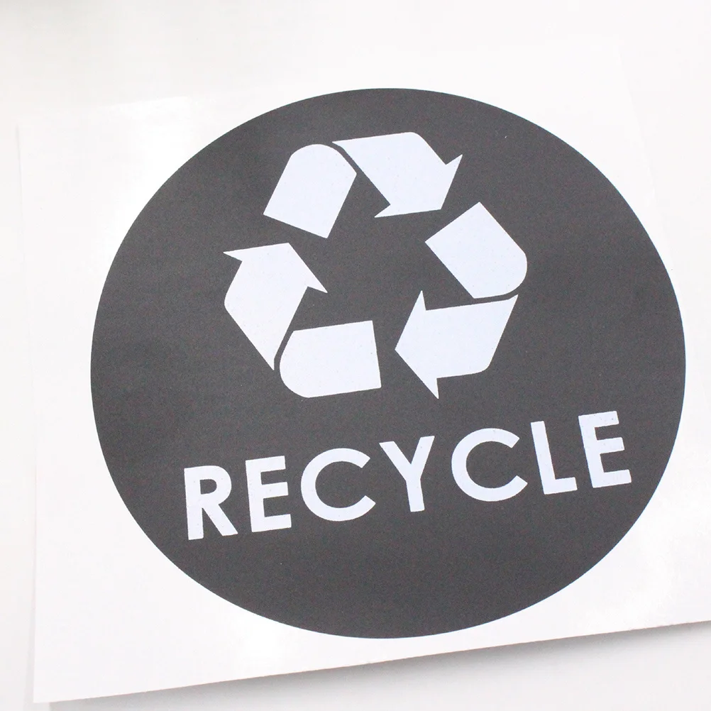 

8 Pcs Garbage Sorting Stickers Trash Decal Can Adhesive Label Various Cans Signs