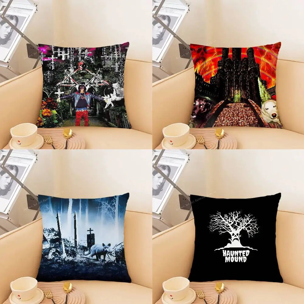 1pc S-Sematary Butcher House Haunted Mound Pillow Case Fashion Square Pillowcase Bedroom Sofa Room Ins Decoration Leisure